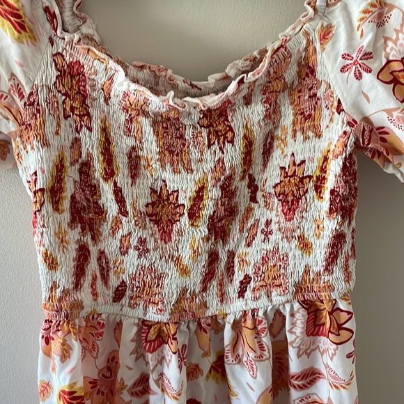 Long Dress with Floral/Fall Print - Picture 2 of 5